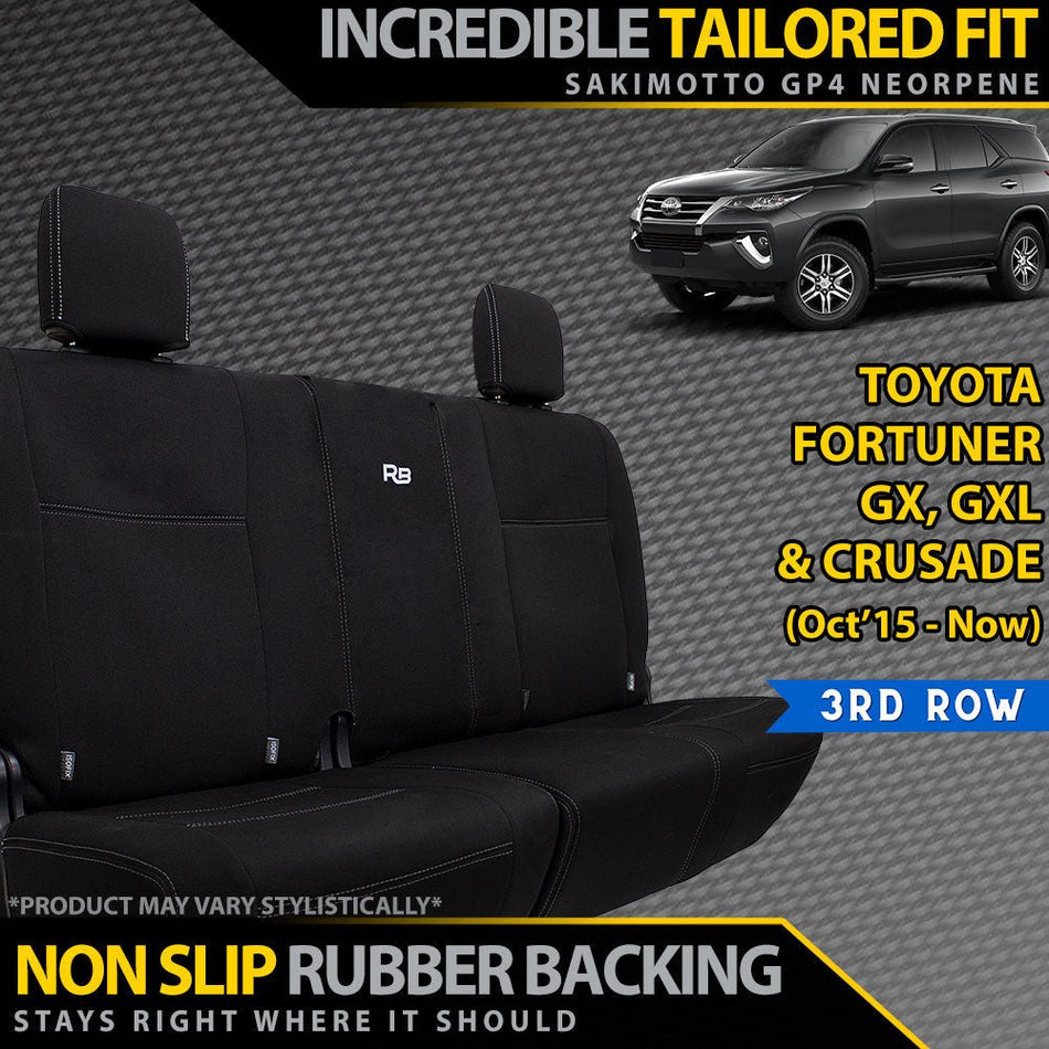Razorback 4x4 - Toyota Fortuner Neoprene 3rd Row Seat Covers (Available) - 4X4OC™ | 4x4 Offroad Centre