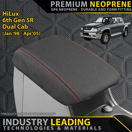 Razorback 4x4 - Toyota Hilux 6th Gen Premium Neoprene Console Lid (Made to Order) - 4X4OC™ | 4x4 Offroad Centre