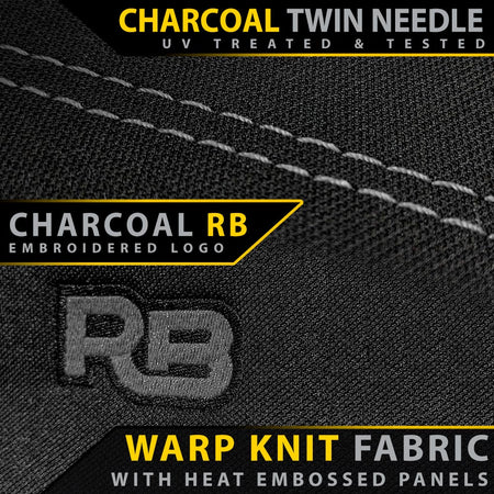 Razorback 4x4 - Toyota HiLux 7th Gen Bucket + 3/4 Bench Seat Premium Neoprene 2x Front Seat Covers (Made to Order) - 4X4OC™ | 4x4 Offroad Centre