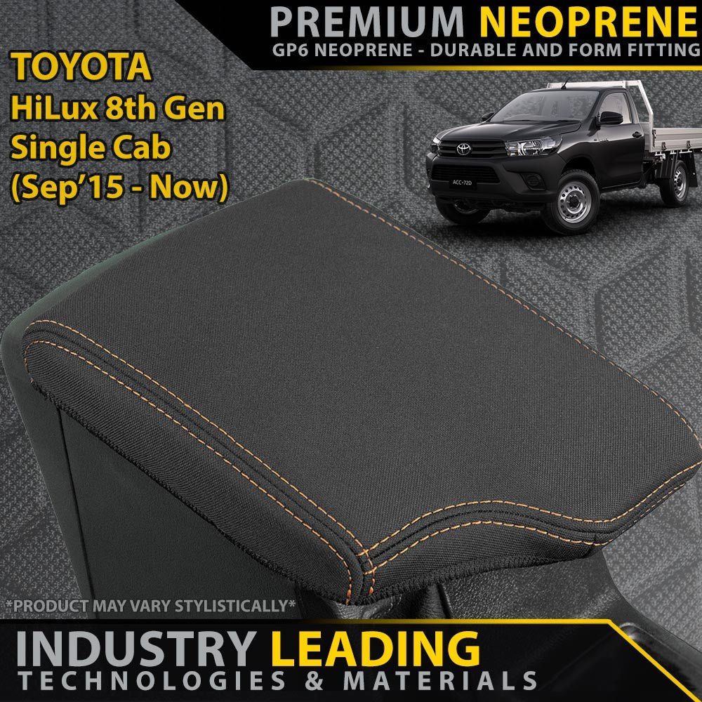 Razorback 4x4 - Toyota Hilux 8th Gen Single Cab Premium Neoprene Console Lid (Made to Order) - 4X4OC™ | 4x4 Offroad Centre