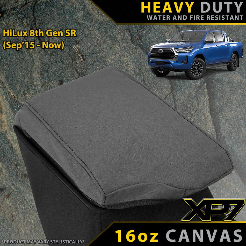 Razorback 4x4 - Toyota HiLux 8th Gen SR Heavy Duty XP7 Canvas Console Lid (In Stock) - 4X4OC™ | 4x4 Offroad Centre