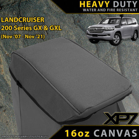 Razorback 4x4 - Toyota Landcruiser 200 Series GX/GXL XP7 Heavy Duty Canvas Console Lid (Made to Order) - 4X4OC™ | 4x4 Offroad Centre