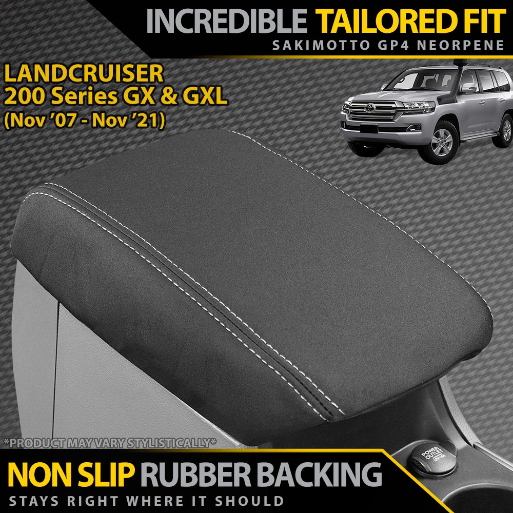 Razorback 4x4 - Toyota Landcruiser 200 Series Neoprene Armrest Console Lid (In Stock) - 4X4OC™ | 4x4 Offroad Centre