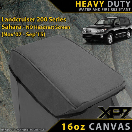 Razorback 4x4 - Toyota Landcruiser 200 Series Sahara (Pre Facelift) XP7 Heavy Duty Canvas Console Lid (Made to Order) - 4X4OC™ | 4x4 Offroad Centre