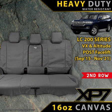 Razorback 4x4 - Toyota Landcruiser 200 Series VX/Altitude (09/2015+) Heavy Duty XP7 Canvas 2nd Row Seat Covers (Made to Order) - 4X4OC™ | 4x4 Offroad Centre