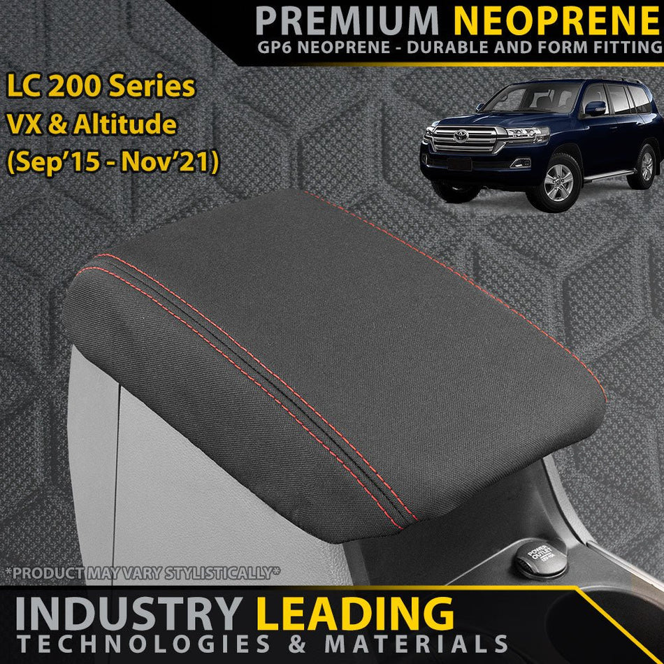 Razorback 4x4 - Toyota Landcruiser 200 Series VX/Altitude (09/2015+) Premium Neoprene Console Lid - 4X4OC™ | 4x4 Offroad Centre