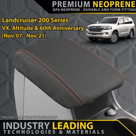 Razorback 4x4 - Toyota Landcruiser 200 Series VX/Altitude Premium Neoprene Console Lid (Made to Order) - 4X4OC™ | 4x4 Offroad Centre