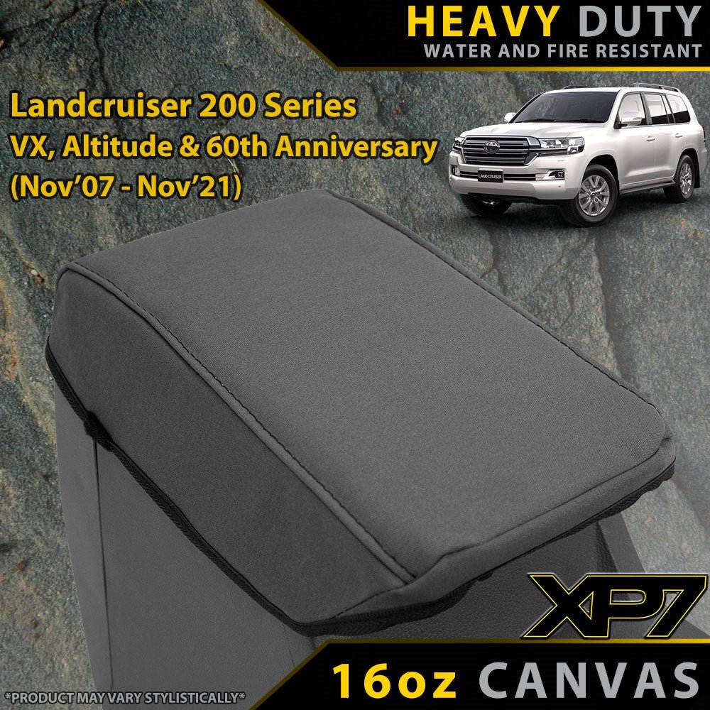 Razorback 4x4 - Toyota Landcruiser 200 Series VX/Altitude XP7 Heavy Duty Canvas Console Lid (Made to Order) - 4X4OC™ | 4x4 Offroad Centre