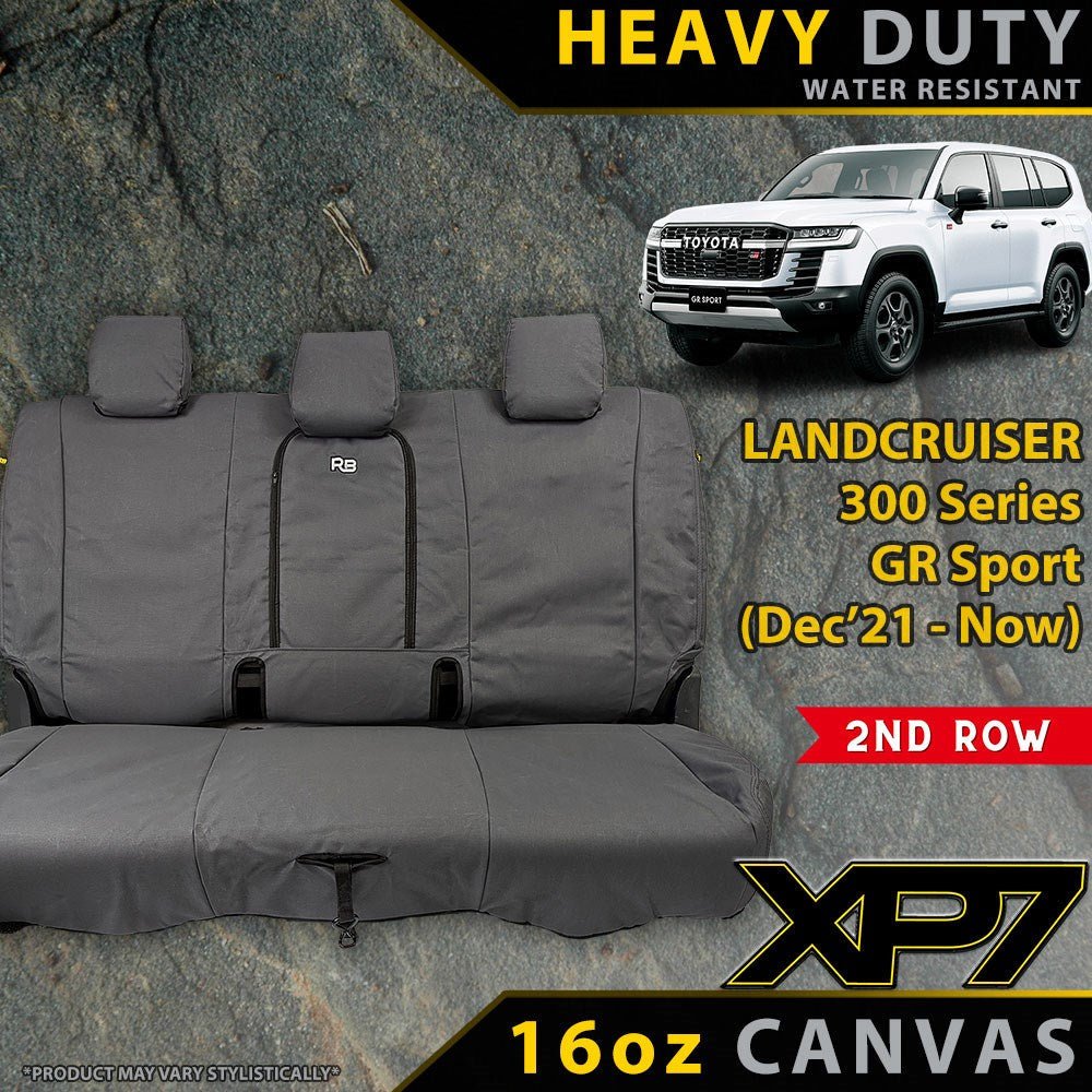 Razorback 4x4 - Toyota Landcruiser 300 Series GR Sport XP7 2nd Row Seat Covers (Made to Order) - 4X4OC™ | 4x4 Offroad Centre