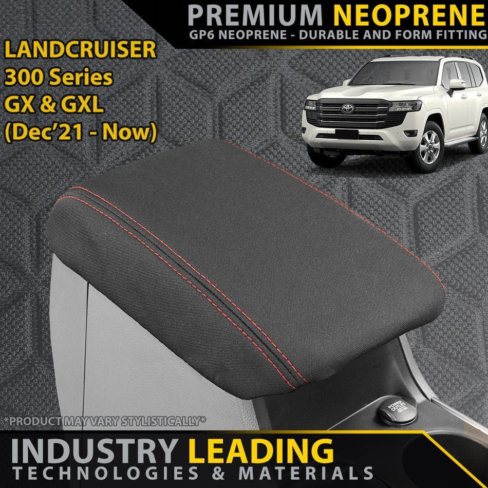 Razorback 4x4 - Toyota Landcruiser 300 Series GX & GXL Premium Neoprene Console Lid (Made to Order) - 4X4OC™ | 4x4 Offroad Centre