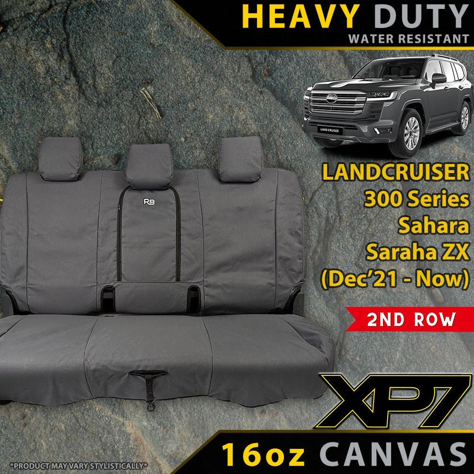 Razorback 4x4 - Toyota Landcruiser 300 Series Sahara/Sahara ZX XP7 2nd Row Seat Covers (Made to Order) - 4X4OC™ | 4x4 Offroad Centre