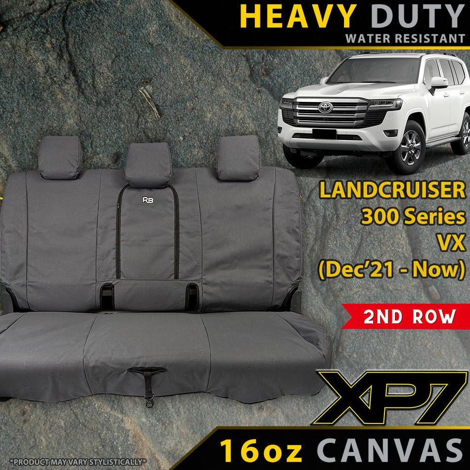 Razorback 4x4 - Toyota Landcruiser 300 Series VX XP7 2nd Row Seat Covers (Made to Order) - 4X4OC™ | 4x4 Offroad Centre