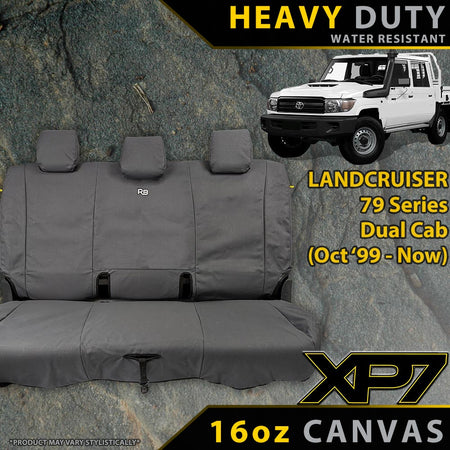 Razorback 4x4 - Toyota Landcruiser 79 Heavy Duty XP7 Canvas Rear Row Seat Covers (Available) - 4X4OC™ | 4x4 Offroad Centre