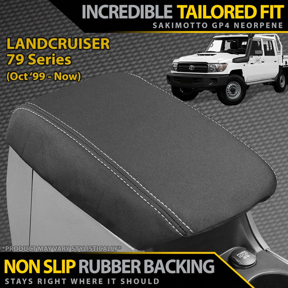 Razorback 4x4 - Toyota Landcruiser 79 Neoprene Armrest Console Lid (In Stock) - 4X4OC™ | 4x4 Offroad Centre