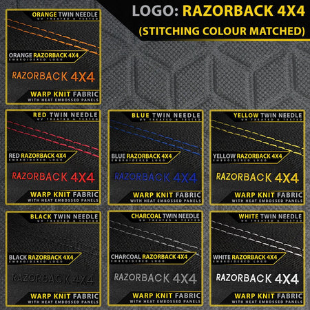 Razorback 4x4 - Toyota Landcruiser 79 Series Single Cab (Sep 2016+) Premium Neoprene 2x Front Seat Covers (Made to Order) - 4X4OC™ | 4x4 Offroad Centre