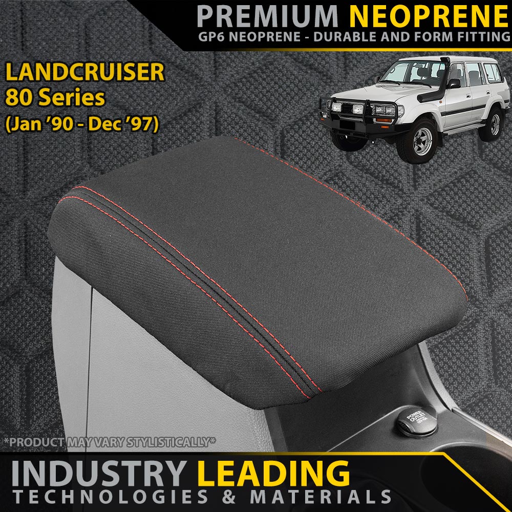 Razorback 4x4 - Toyota Landcruiser 80 Series Premium Neoprene Console Lid (Made to Order) - 4X4OC™ | 4x4 Offroad Centre