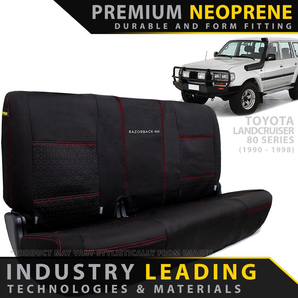 Razorback 4x4 - Toyota Landcruiser 80 Series Premium Neoprene Rear 100% Bench (Made to Order) - 4X4OC™ | 4x4 Offroad Centre