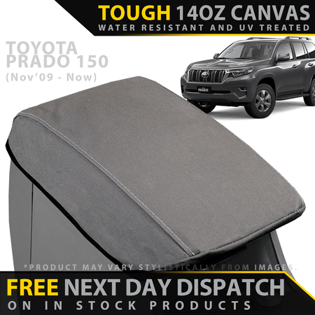 Razorback 4x4 - Toyota Prado 150 Retro Canvas Armrest Console Lid (In Stock) - 4X4OC™ | 4x4 Offroad Centre