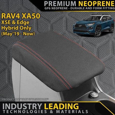 Razorback 4x4 - Toyota RAV4 XA50 XSE/Edge Hybrid Premium Neoprene Console Lid (Made to Order) - 4X4OC™ | 4x4 Offroad Centre