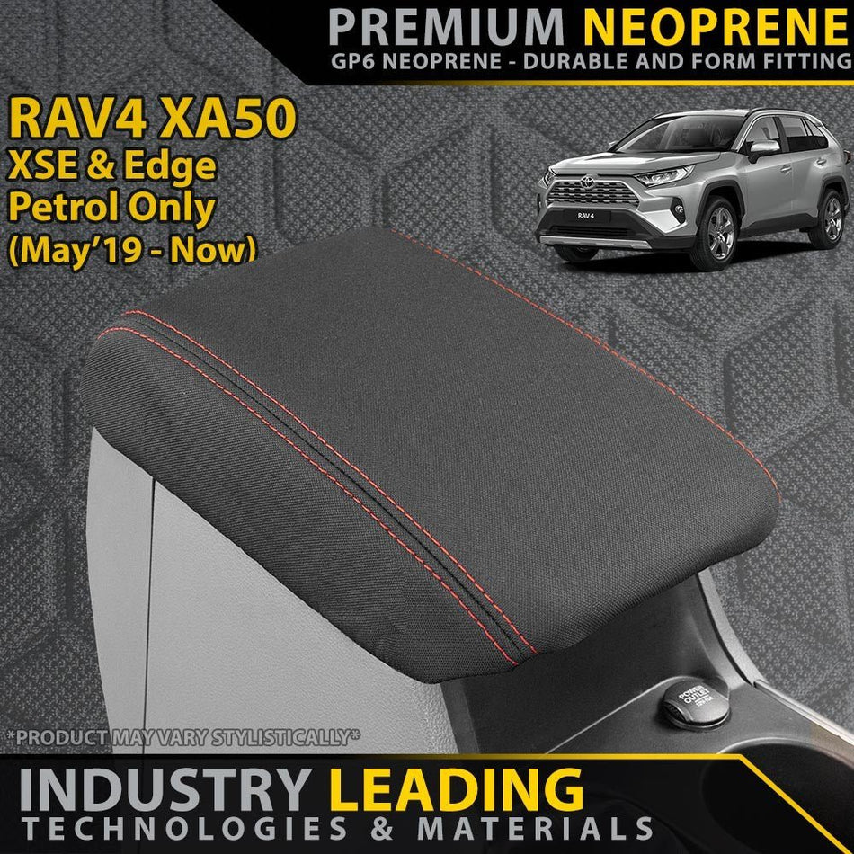 Razorback 4x4 - Toyota RAV4 XA50 XSE/Edge Petrol Premium Neoprene Console Lid (Made to Order) - 4X4OC™ | 4x4 Offroad Centre