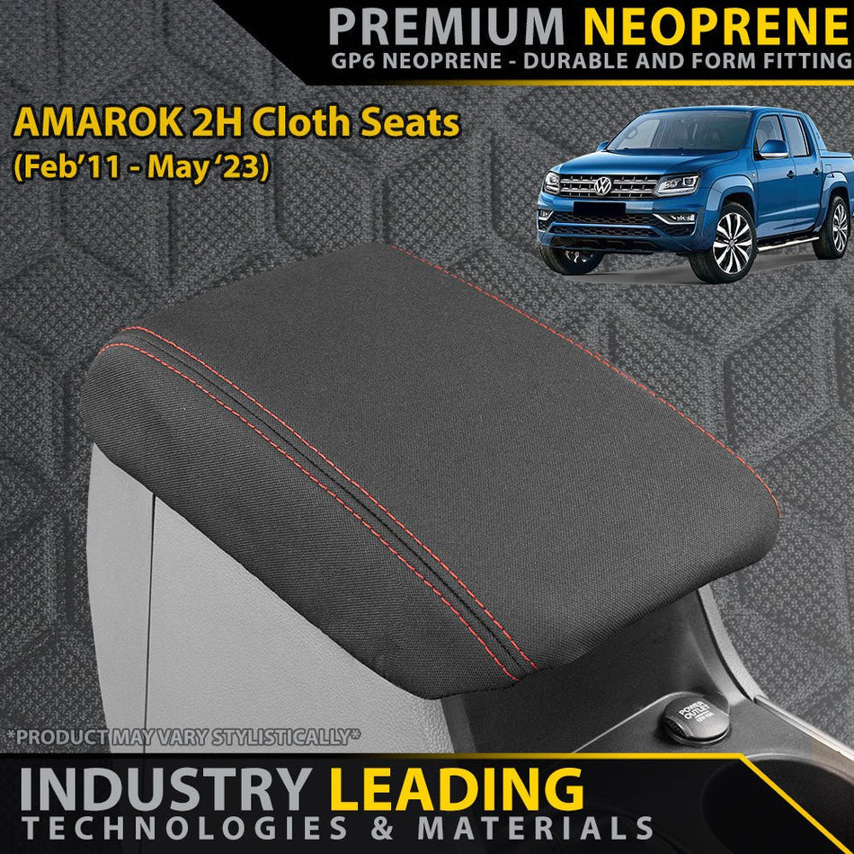 Razorback 4x4 - Volkswagen Amarok 2H (Cloth Seats) Premium Neoprene Console Lid (Available) - 4X4OC™ | 4x4 Offroad Centre