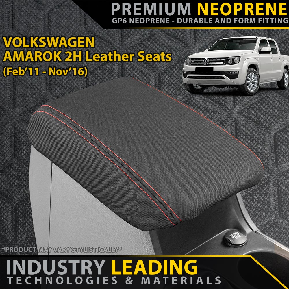 Razorback 4x4 - Volkswagen Amarok 2H (Leather Seats) Premium Neoprene Console Lid (Made to Order) - 4X4OC™ | 4x4 Offroad Centre