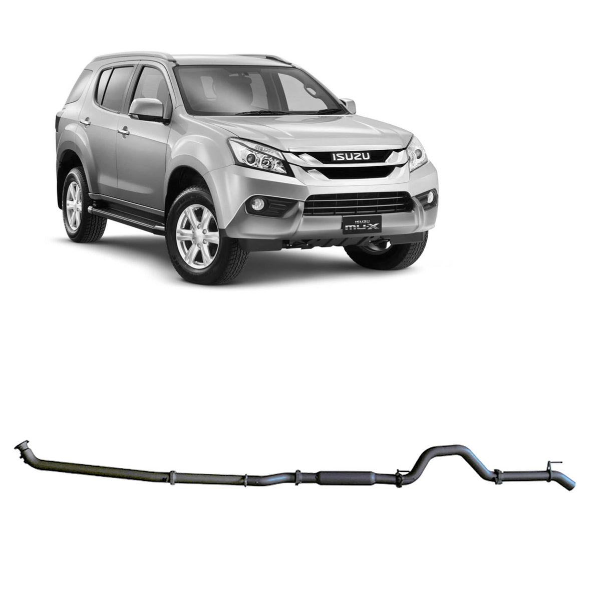 Redback - Redback 4x4 Exhaust for Isuzu MU - X 3.0L (2013 - 10/2016) - 4X4OC™ | 4x4 Offroad Centre