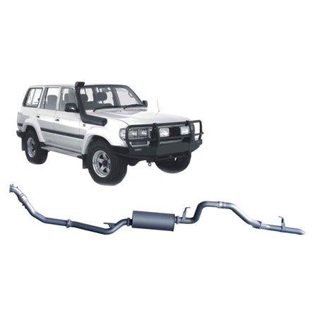 Redback - Redback 4x4 Extreme Duty Exhaust for Toyota Landcruiser 80 Series 4.2L 1HD - T/FT (01/1990 - 02/1998) - 4X4OC™ | 4x4 Offroad Centre