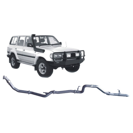 Redback - Redback 4x4 Extreme Duty Exhaust for Toyota Landcruiser 80 Series 4.2L 1HD - T/FT (01/1990 - 02/1998) - 4X4OC™ | 4x4 Offroad Centre