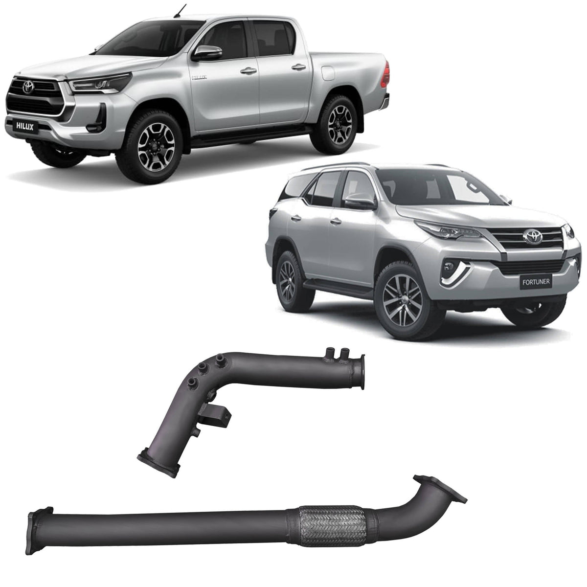 Redback - Redback Extreme Duty Exhaust DPF Adaptor Kit for Toyota Hilux / Fortuner (07/2015 - on) - 4X4OC™ | 4x4 Offroad Centre