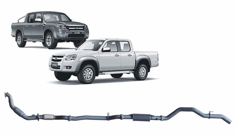 Redback - Redback Extreme Duty Exhaust for Ford Ranger (01/2006 - 08/2011), Mazda BT - 50 (11/2006 - 10/2011) - 4X4OC™ | 4x4 Offroad Centre