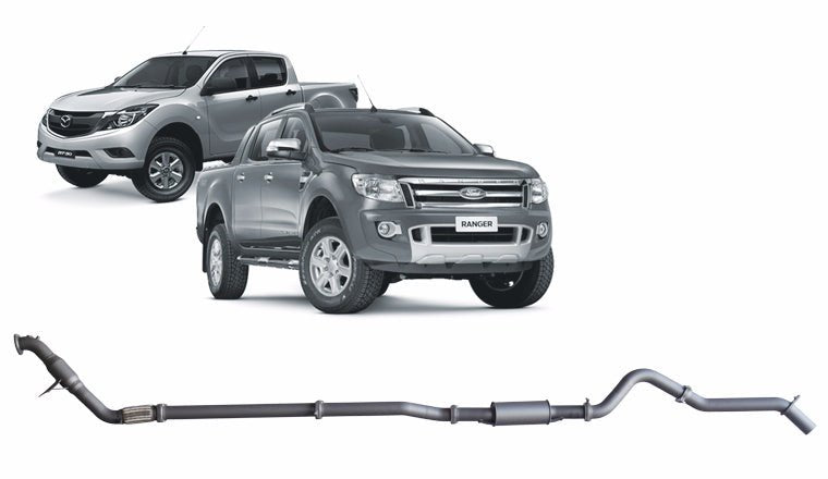 Redback - Redback Extreme Duty Exhaust for Ford Ranger 3.2L (01/2011 - 09/2016), Mazda BT - 50 (11/2011 - 06/2016) - 4X4OC™ | 4x4 Offroad Centre