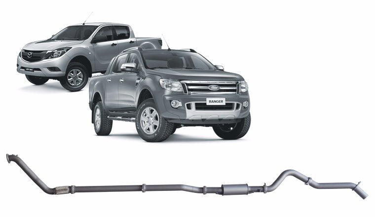 Redback - Redback Extreme Duty Exhaust for Ford Ranger 3.2L (01/2011 - 09/2016), Mazda BT - 50 (11/2011 - 06/2016) - 4X4OC™ | 4x4 Offroad Centre