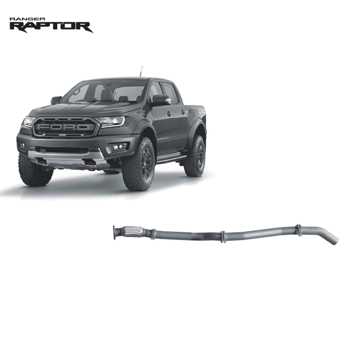 Redback - Redback Extreme Duty Exhaust for Ford Raptor 2.0L Bi - Turbo (10/2018 - 05/2022) - 4X4OC™ | 4x4 Offroad Centre