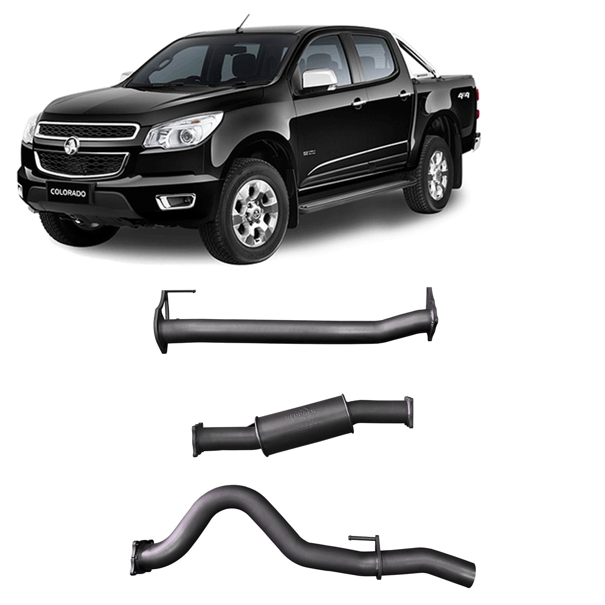 Redback - Redback Extreme Duty Exhaust for Holden Colorado RG 2.8L (09/2016 - on) - 4X4OC™ | 4x4 Offroad Centre