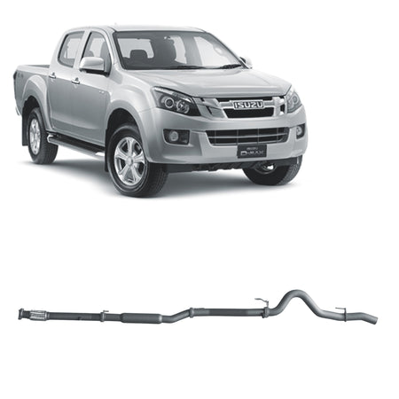 Redback - Redback Extreme Duty Exhaust for Isuzu D - MAX (02/2017 - 10/2020) - 4X4OC™ | 4x4 Offroad Centre