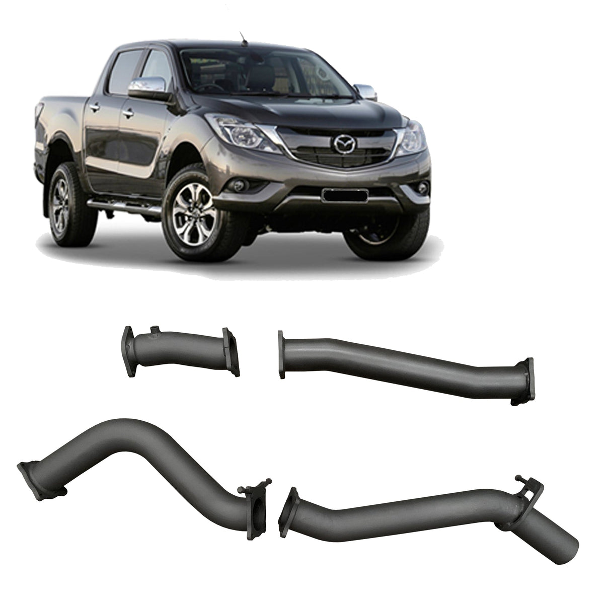 Redback - Redback Extreme Duty Exhaust for Mazda BT - 50 (07/2016 - 09/2020) - 4X4OC™ | 4x4 Offroad Centre