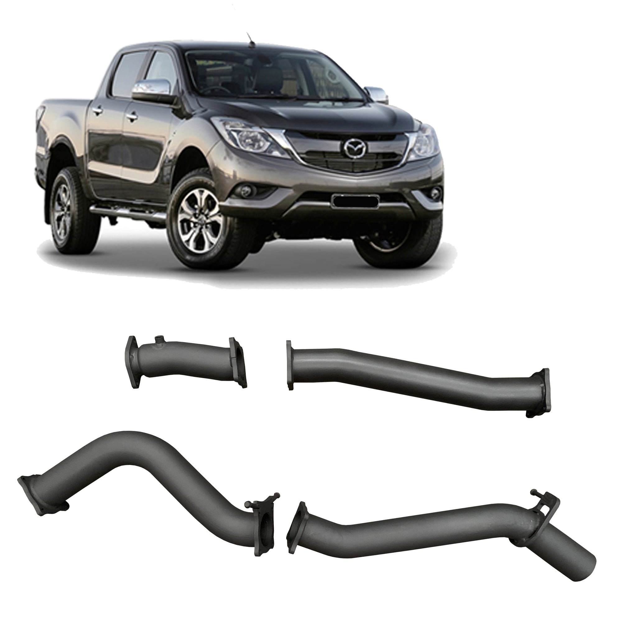 Redback - Redback Extreme Duty Exhaust for Mazda BT - 50 (07/2016 - 09/2020) - 4X4OC™ | 4x4 Offroad Centre