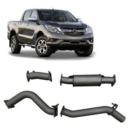 Redback - Redback Extreme Duty Exhaust for Mazda BT - 50 (07/2016 - 09/2020) - 4X4OC™ | 4x4 Offroad Centre