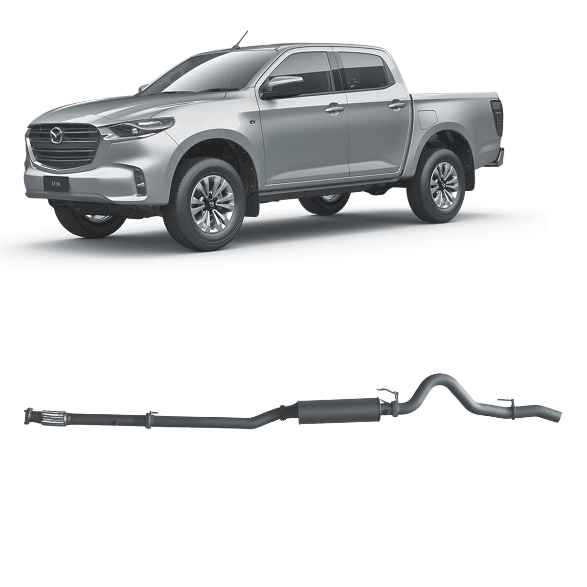 Redback - Redback Extreme Duty Exhaust for Mazda BT - 50 (08/2020 - on) - 4X4OC™ | 4x4 Offroad Centre