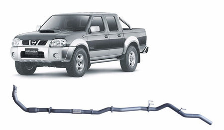 Redback - Redback Extreme Duty Exhaust for Nissan Navara D22 2.5L (01/2008 - 10/2015) - 4X4OC™ | 4x4 Offroad Centre