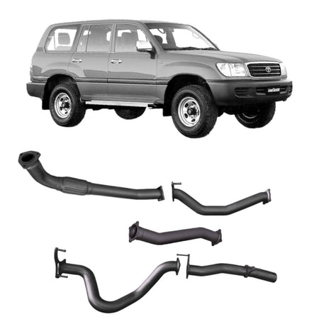 Redback - Redback Extreme Duty Exhaust for Toyota Landcruiser 105 Series Wagon (03/1998 - 10/2007) - 4X4OC™ | 4x4 Offroad Centre