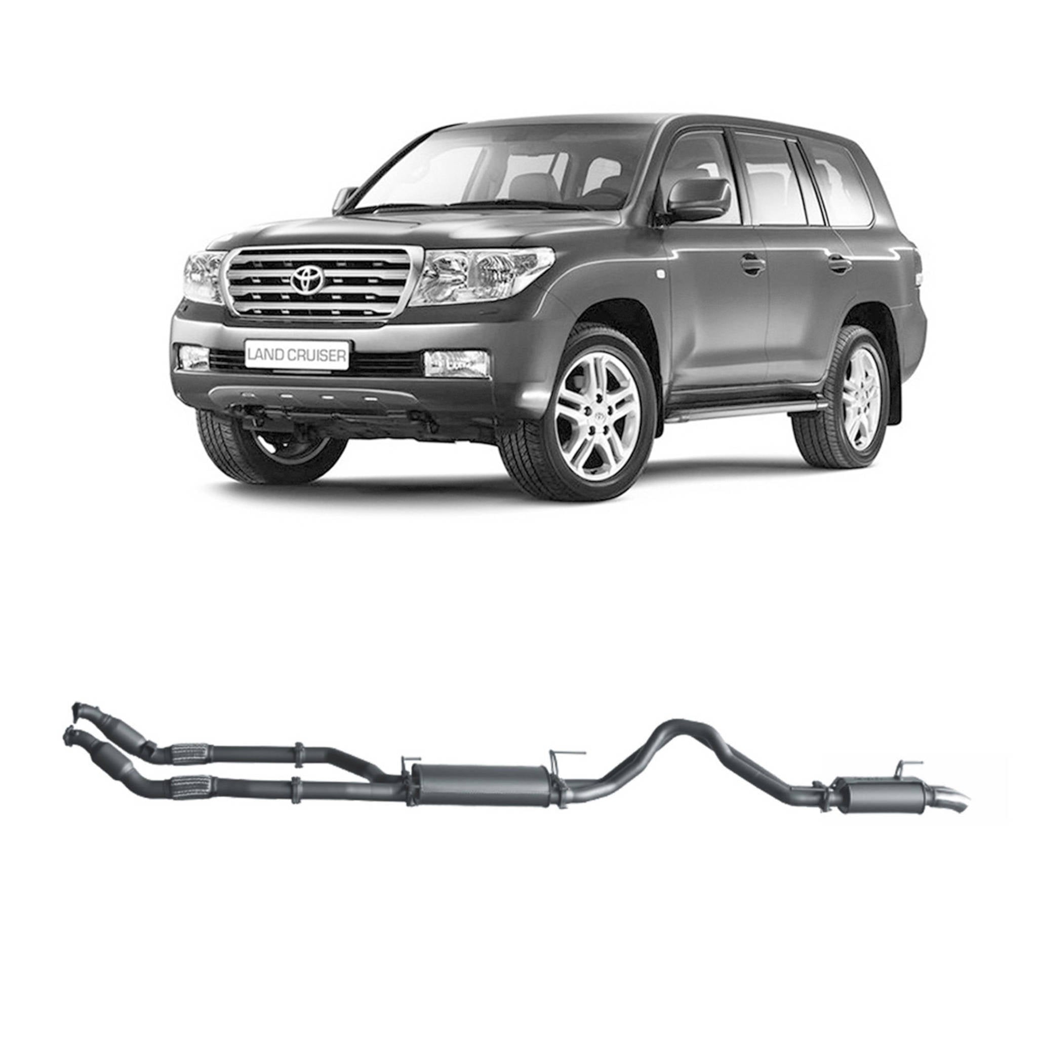 Redback - Redback Extreme Duty Exhaust for Toyota Landcruiser 200 Series 4.5L V8 (11/2007 - 09/2015) - 4X4OC™ | 4x4 Offroad Centre
