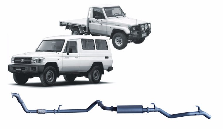 Redback - Redback Extreme Duty Exhaust for Toyota Landcruiser 78 Series (01/1990 - 01/2007), Toyota Landcruiser 75 Series (03/1990 - 11/1999) - 4X4OC™ | 4x4 Offroad Centre