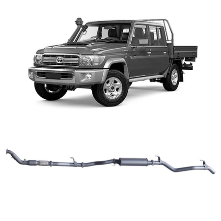 Redback - Redback Extreme Duty Exhaust for Toyota Landcruiser 79 Series Double Cab (01/2012 - 10/2016) - 4X4OC™ | 4x4 Offroad Centre