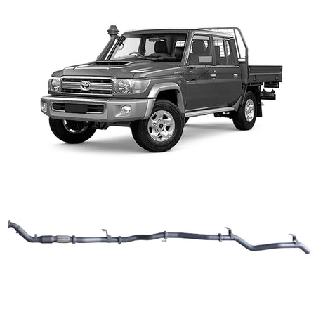 Redback - Redback Extreme Duty Exhaust for Toyota Landcruiser 79 Series Double Cab (01/2012 - 10/2016) - 4X4OC™ | 4x4 Offroad Centre