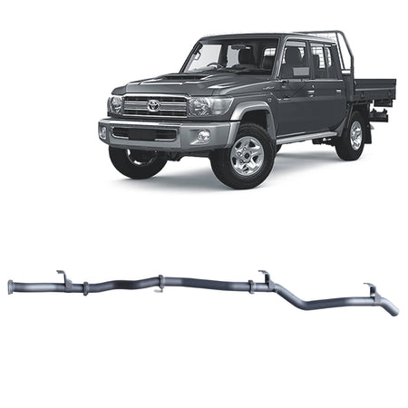 Redback - Redback Extreme Duty Exhaust for Toyota Landcruiser 79 Series Single and Double Cab (11/2016 - on) - 4x4 Offroad Centre