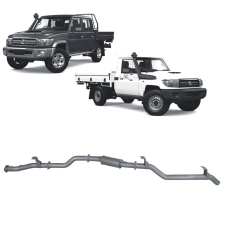 Redback - Redback Extreme Duty Exhaust for Toyota Landcruiser 79 Series Single and Double Cab (11/2016 - on) - 4X4OC™ | 4x4 Offroad Centre