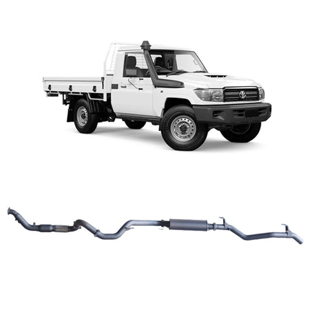 Redback - Redback Extreme Duty Exhaust for Toyota Landcruiser 79 Series Single Cab (03/2007 - 10/2016) - 4X4OC™ | 4x4 Offroad Centre