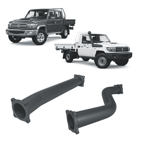 Redback - Redback Extreme Duty Exhaust for Toyota Landcruiser 79 Series with Auxiliary Fuel Tank (11/2016 onwards) - 4X4OC™ | 4x4 Offroad Centre